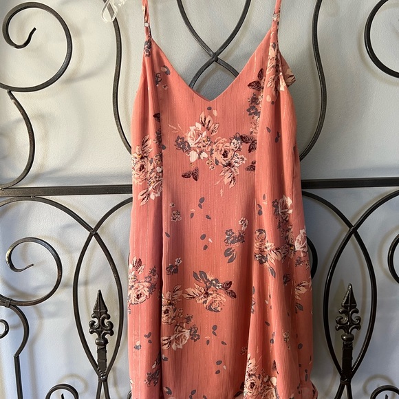 GF Collection for Anthropologie pink floral mini dress, size 2. - Picture 4 of 9